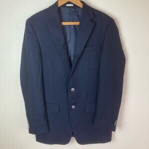 Joseph Abboud Blazer Mens 42 R ? Navy Blue REDA Italian Wool Buttons Super 110's